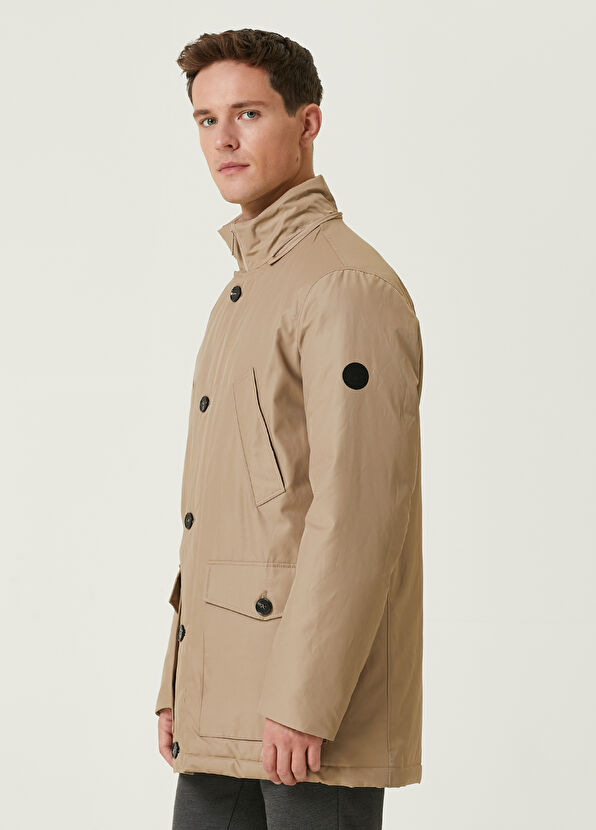 Beymen Club Vizon Kapüşonlu Kapitoneli Kaban - 4