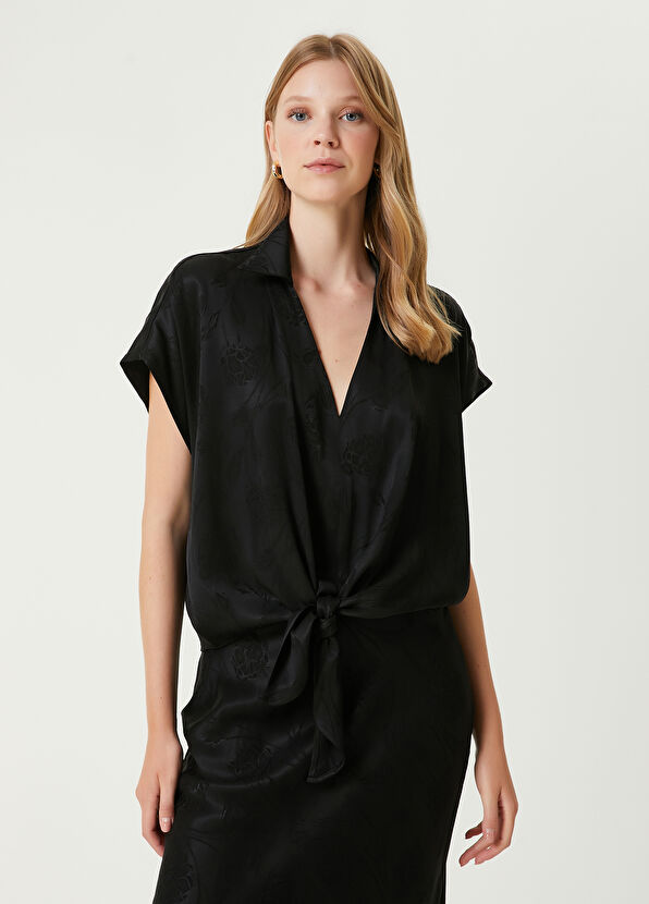 Beymen Club Siyah Jakarlı Gömlek - 1