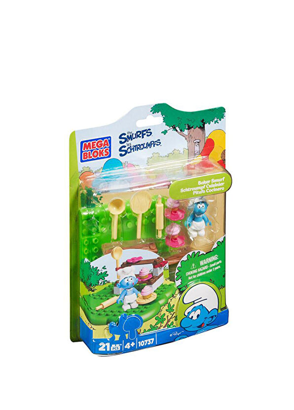 Mega Bloks Şirinler Aşçı Şirin 21 Parça 4+ Yaş Yapı Oyuncak Seti 10737 - 2