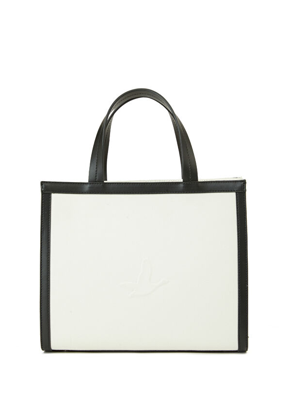 Beymen Club Medium Ekru Kadın Kanvas Çanta - 1