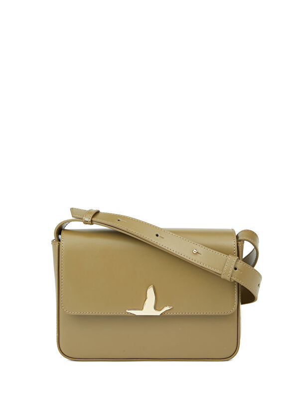 Beymen Club Haki Logo Detaylı Kadın Deri Çanta - 2