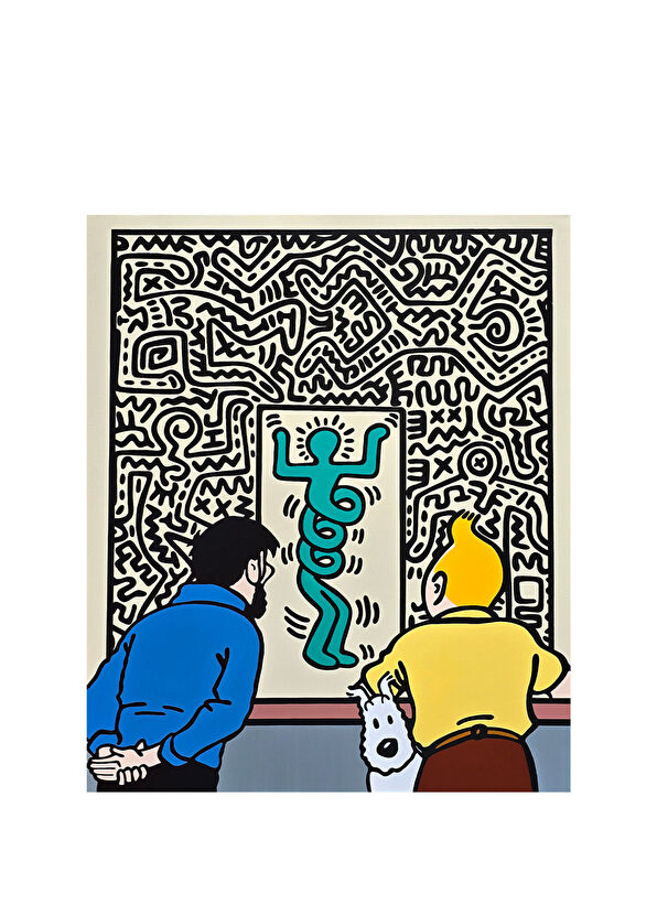 Red Art Istanbul Hamid Tolouei Fard Acrylic Painting on Canvas 120 x 100 cm - 1