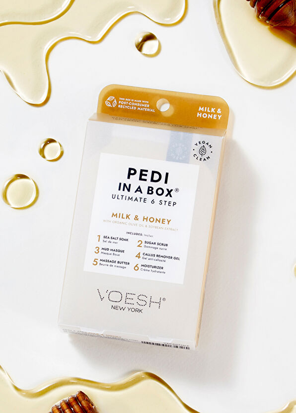 Voesh New York Pedi In A Box Ultimate Süt ve Bal 6 Adımlı Pedikür Seti - 2