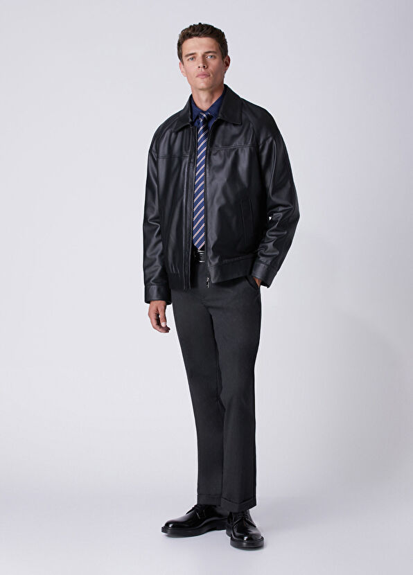 Beymen Club Comfort Fit Navy Blue Poplin Shirt - 3