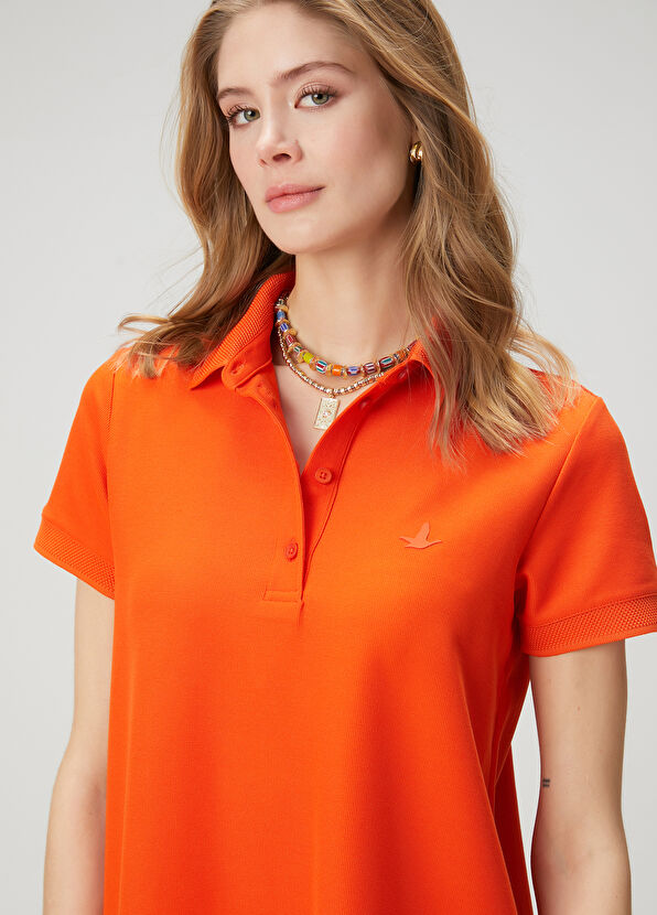 Beymen Club Mercan Mini Pike Polo Elbise - 2