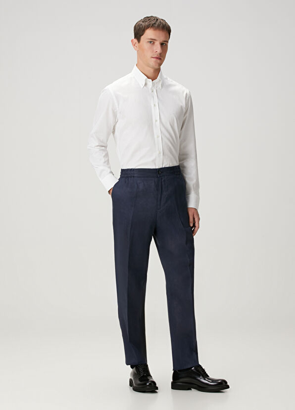 Beyaz Etnik Desenli Gömlek - Görsel 4