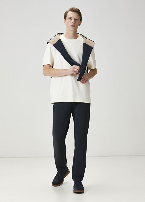 Beymen Club Relax Fit Cream T-Shirt - 2