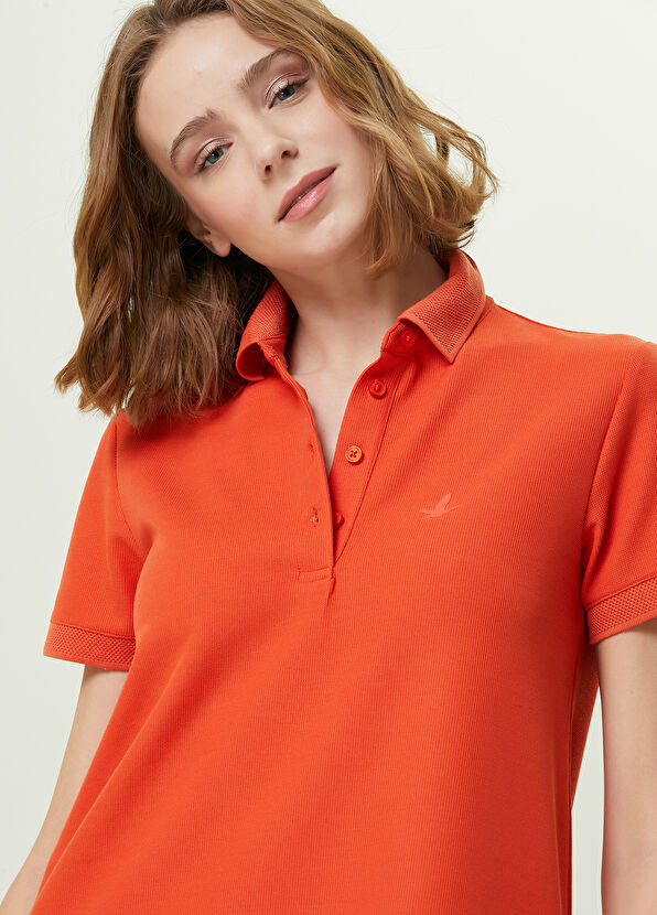 Beymen Club Mercan Polo Yaka Mini Jersey Elbise - 2