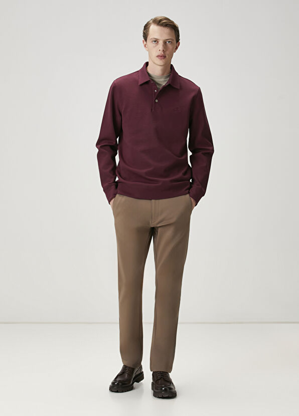 Beymen Club Comfort Fit Plum Polo Sweatshirt - 2