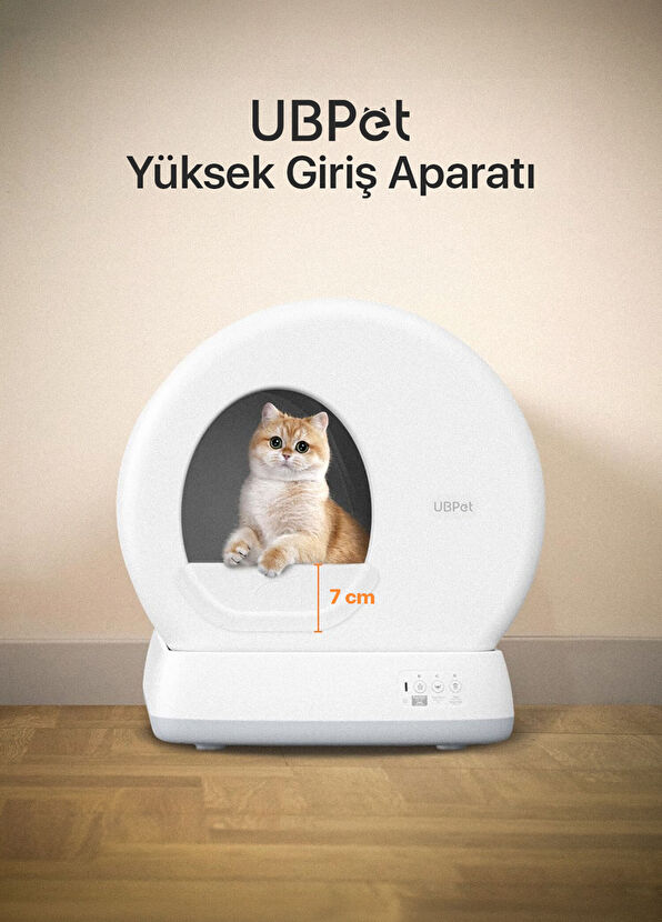 Ubtech C10 Pro+ Kameralı Otomatik Akıllı Kedi Tuvaleti İçin Aparat/Buffle - 2