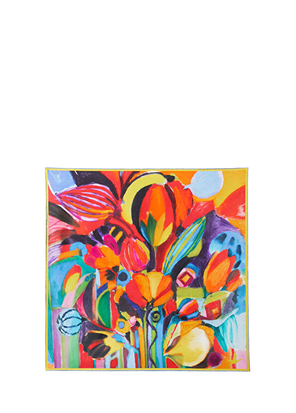 Beymen Club Art Collaboration Çağla Ulusoy Çiçek İpek Eşarp - 2