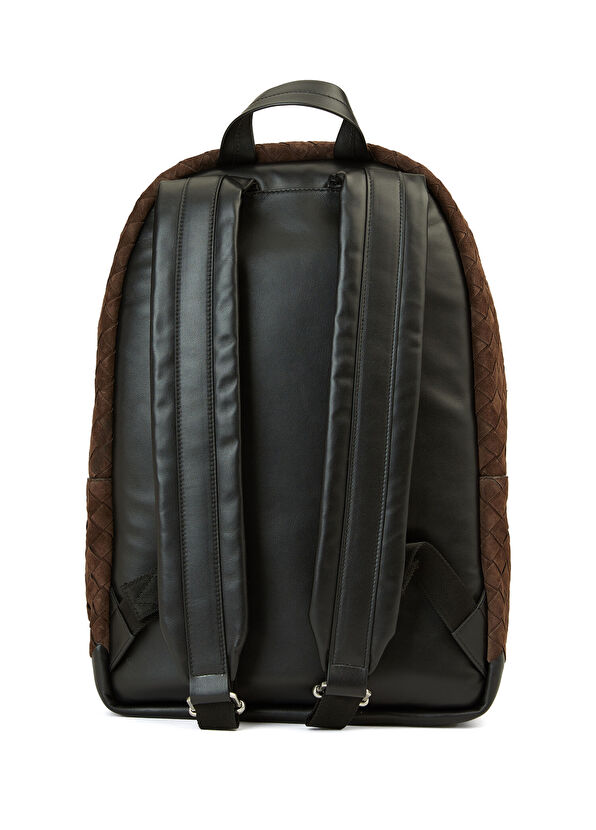 Kahverengi Erkek Süet Sırt Çantası - Görsel 5