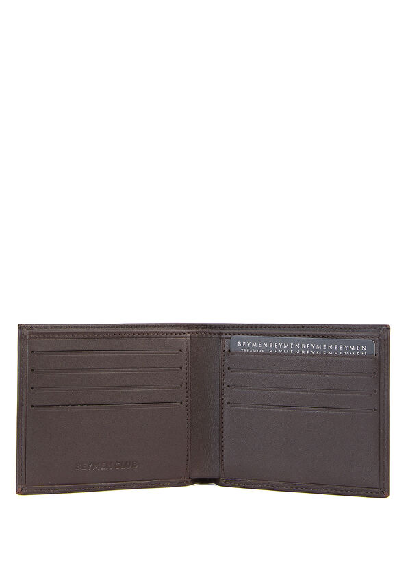 Beymen Club Kahverengi Logo Detaylı Erkek Deri Cüzdan - 3