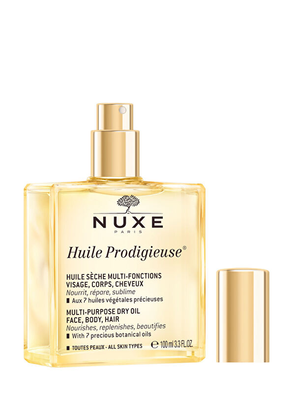 Nuxe Dry Oil For Face, Body And Hair 50 ml + Body Massage Brush - 3