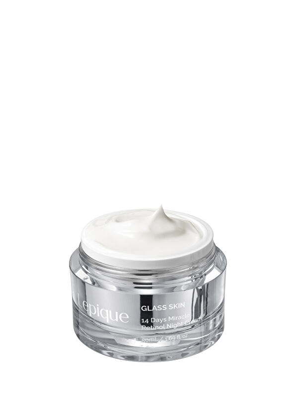 Lepique Glass Skin 14Days Miracle Retinol Night Cream Kırışıklık ve Elastikiyet Kaybı Önleyici Cam Cilt Görünümü Veren Retinollü Krem 50 ml - 1