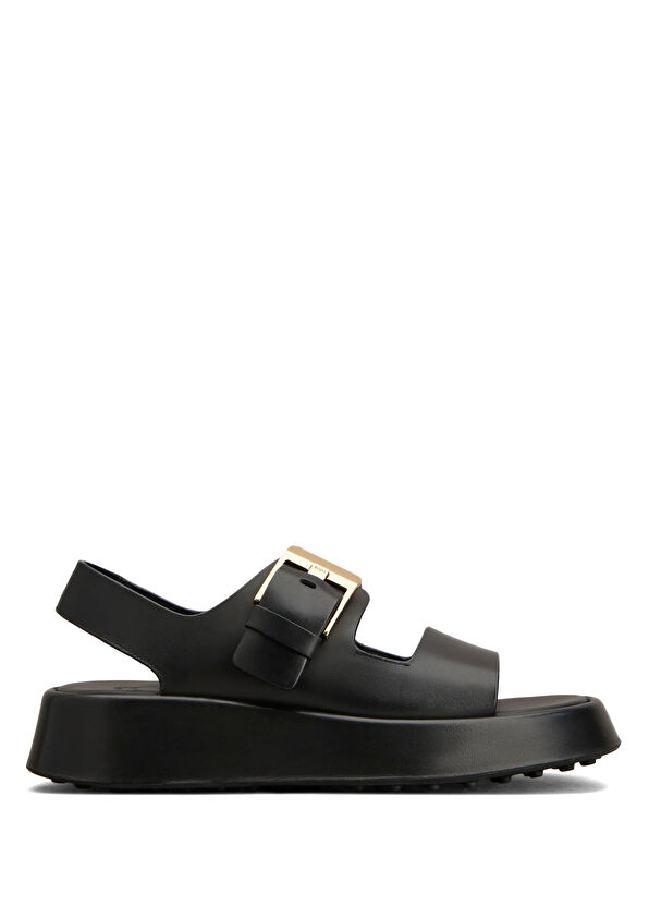 Tod's Black Women's Leather Sandals - 1