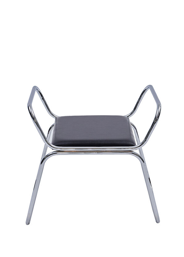 Tuca's Home Rest Stool Metal ve Deri Siyah Tekli Bench - 1