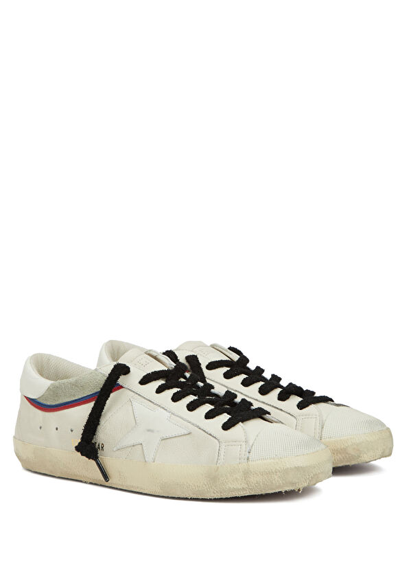 Golden Goose Super-Star White Grey Men's Leather Sneakers - 2