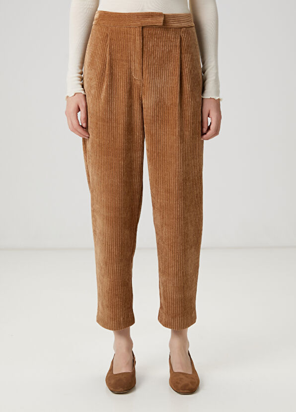 Beymen Club Brown Corduroy Carrot Pants - 2