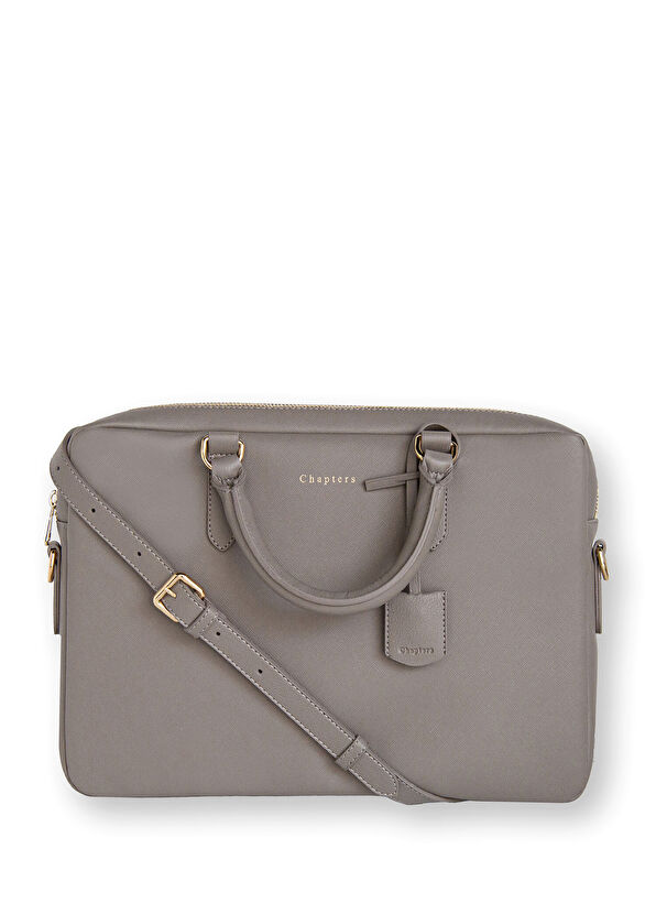 Gri 13" - 14" Askılı Laptop Çantası - Görsel 2