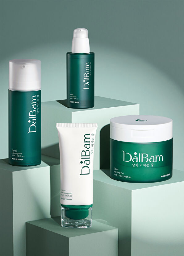 Dalbam Cypress Exosome Glow Defense Quartet Temizleme Jeli + Tonik Ped + Serum + SPF50 Yüz Güneş Kremi 4'lü Cilt Bakım Seti - 2