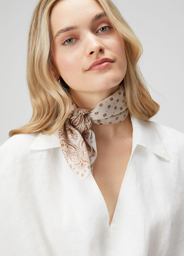 Beymen Club Bej Kadın Bandana - 1