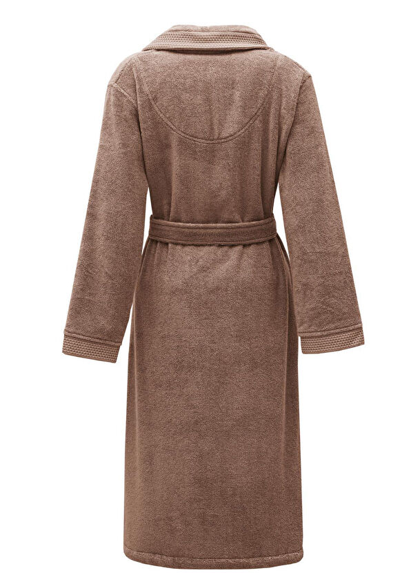 Ecocotton Pure Cotton %100 Organik Pamuk Nakışlı Terra Kadın Bornoz - 2