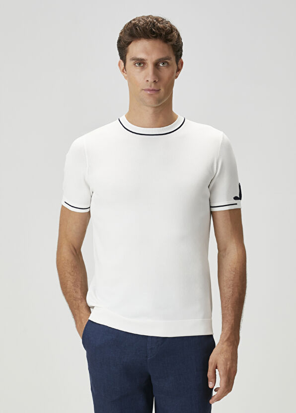 Beymen Club Off-White Short-Sleeved Sweater - 2