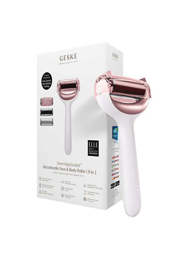 Geske MicroNeedle Face & Body Beyaz 9'u 1 Arada Mikro İğne Yüz ve Vücut Roller - 3