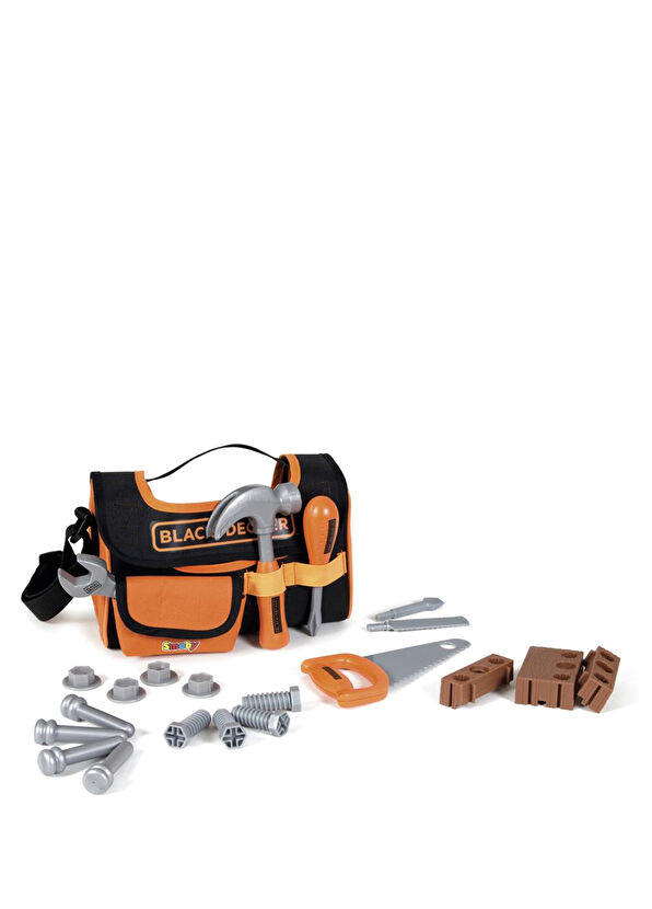 Smoby Black & Decker Kumaş Alet Çantası Oyun Seti 360919  - 1