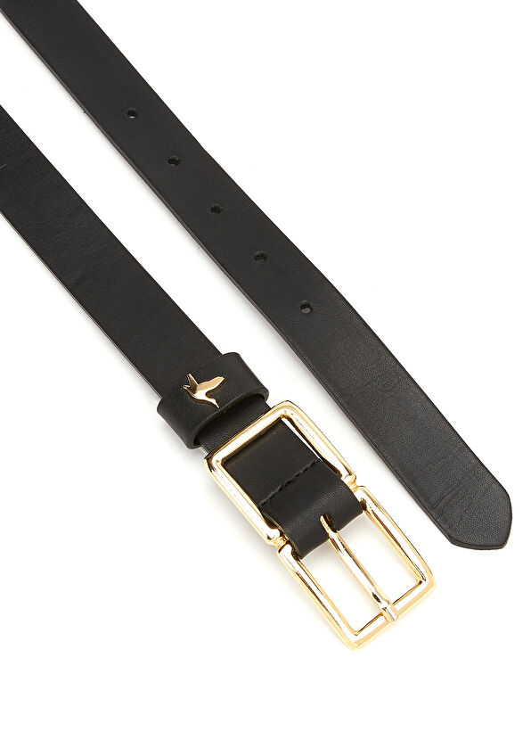 Beymen Club Black Women's Leather Belt - 2