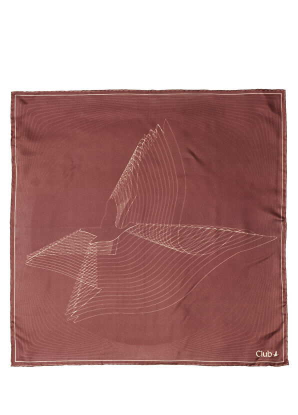Beymen Club Burgundy Silk Scarf - 3