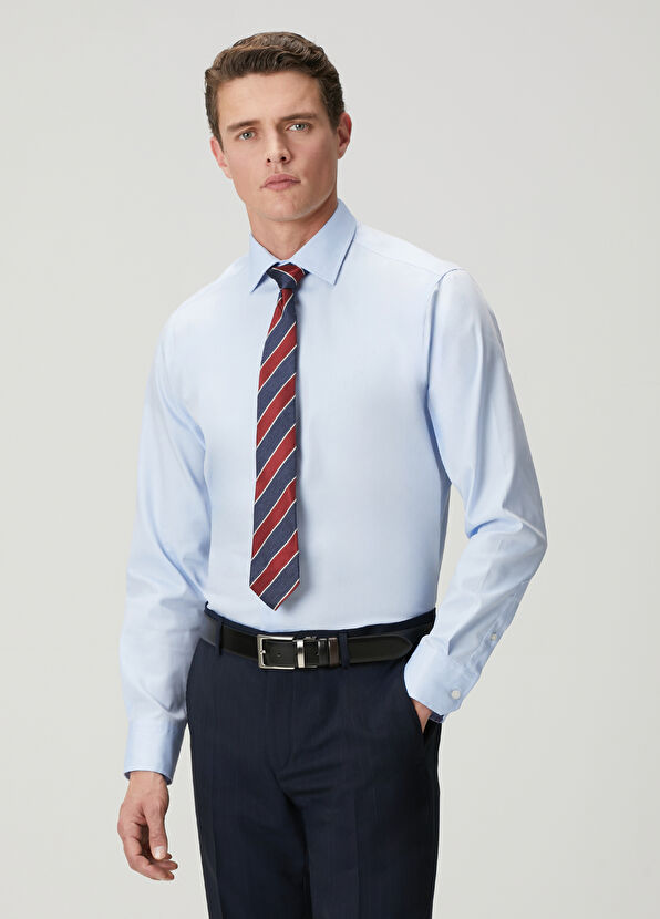 Beymen Club Comfort Fit Açık Mavi Non-iron Oxford Gömlek - 2