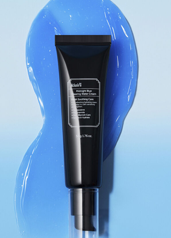 Klairs Midnight Blue Clearing Water Cream Anti-Blemish & Anti-Stress Heat-Reducing Chamomile Hydrated Face Cream 50 gr - 2