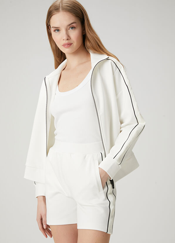 Beymen Club Off-White Jersey Shorts - 2