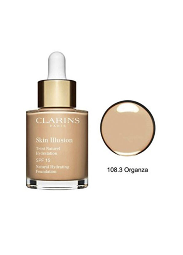 Clarins Skin Illusion 108.3 SPF15 Natural Hydrating Fondöten - 2