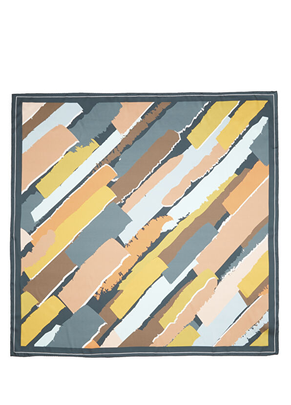 Beymen Club Colorblocked Women's Twill Scarf - 1