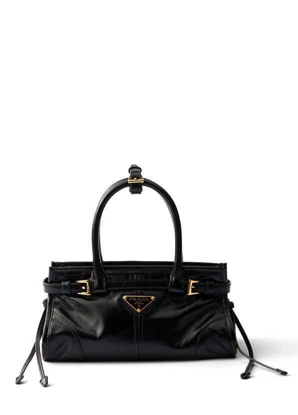 Prada Bonnie Siyah Deri Kadın Mini El Çantası - 1