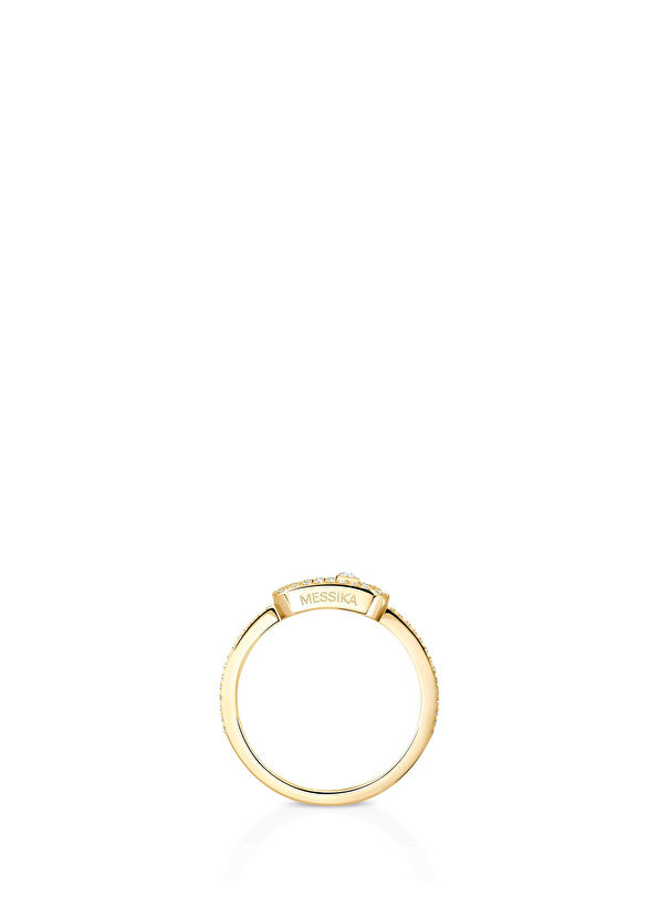 Move Uno Pave Kadın Altın Yüzük - Görsel 4