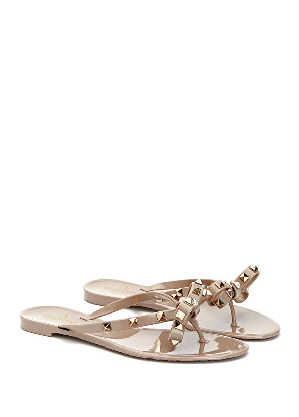 Rockstud Pudra Kadın Plaj Terliği - Görsel 3