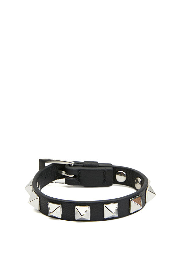 Network Siyah Erkek Deri Bileklik - 1