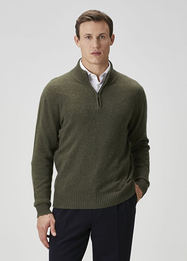 Maurizio Baldassari Dark Green Wool Knitwear - 1