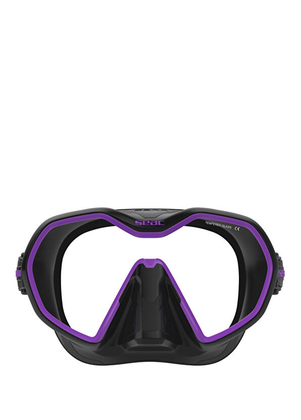 Seac Icona Black Silicone Lilac Diving Mask - 2