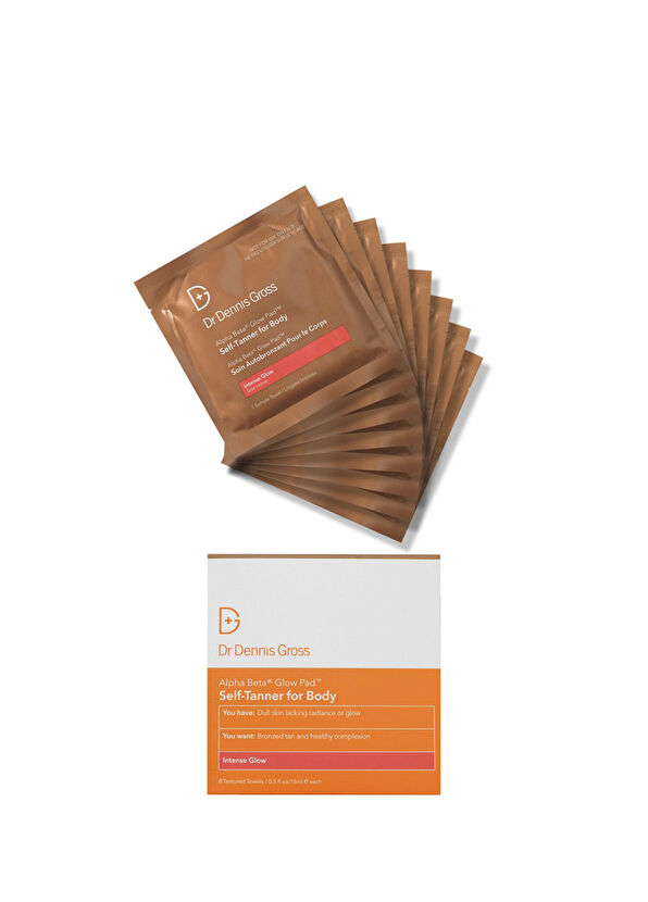 Dr. Dennis Gross Alpha Beta Glow Pad Self Tanner For Body Intense Glow 8-Pack Bronzing Body Towel - 2