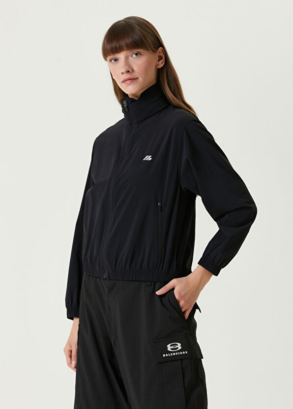 Balenciaga Siyah Logo Baskılı Ceket - 1
