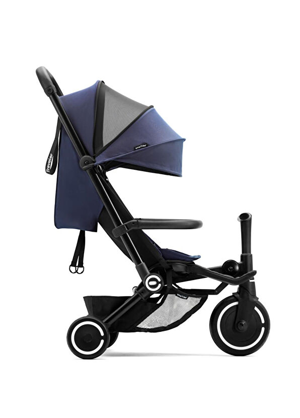 SmarTrike Traveler Hepsi Bir Arada Midnight Blue Kabin Boy Bebek Arabası ve Bisiklet  - 4