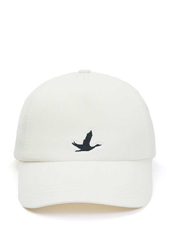 Beymen Club Beyaz Logolu Çizgi Dokulu Erkek Şapka - 2