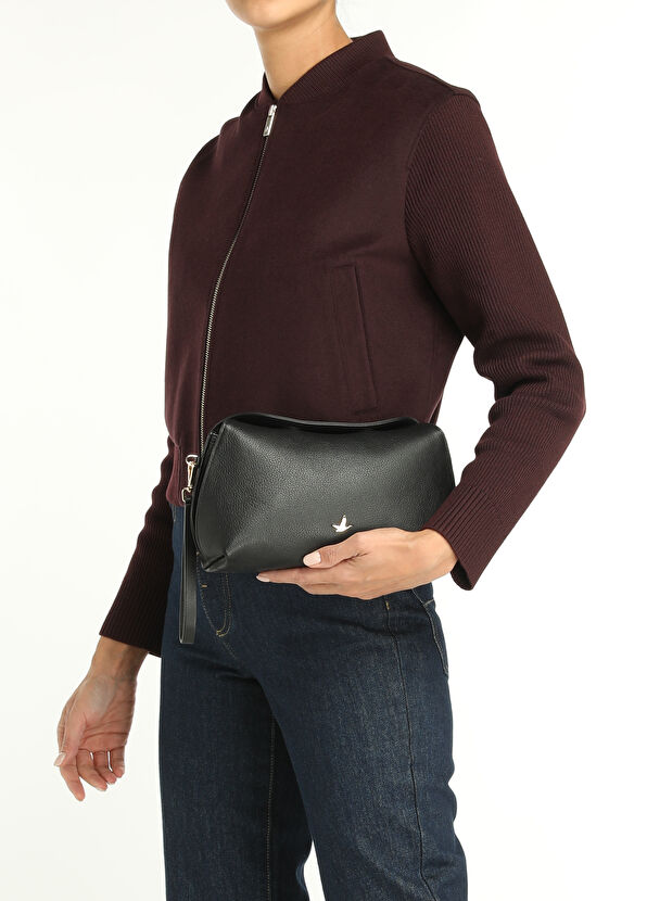 Beymen Club Siyah Kadın Deri El Portföyü - 2