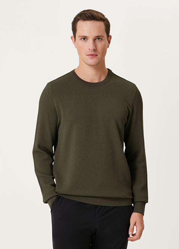 Beymen Club Haki Petek Dokulu Kazak - 1