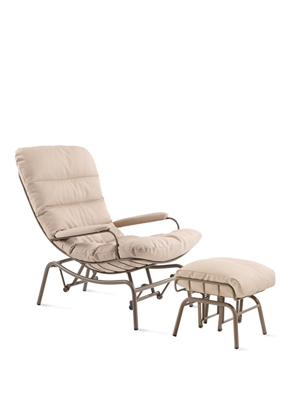 Sürton Yeke Taş Vizon Deri Puflu Sallanır Tv Koltuğu - 1